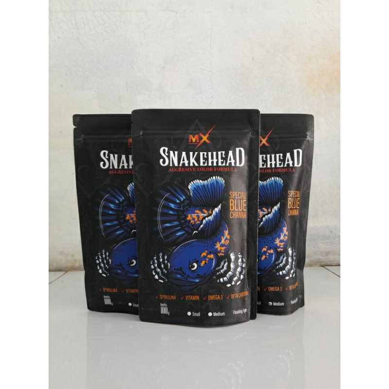 MX MAXIMUM Snakehead Spesial Blue Channa size Medium Floating Type - 100gr