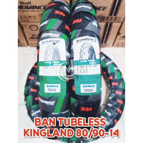 BAN TUBELESS KINGLAND 80/90-14