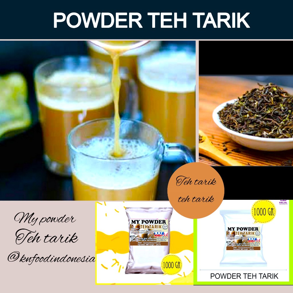 

Powder reguler Rasa Teh Tarik -1Kg.