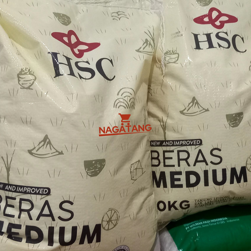 

BERAS HSC MEDIUM 10KG - BERAS PULEN PREMIUM