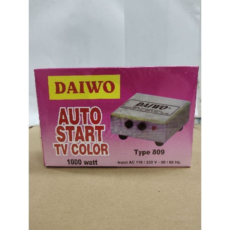 Auto Start / soft start daiwo 1000 Watt DAIWO 809 TV color Anti jeglek penghemat listrik