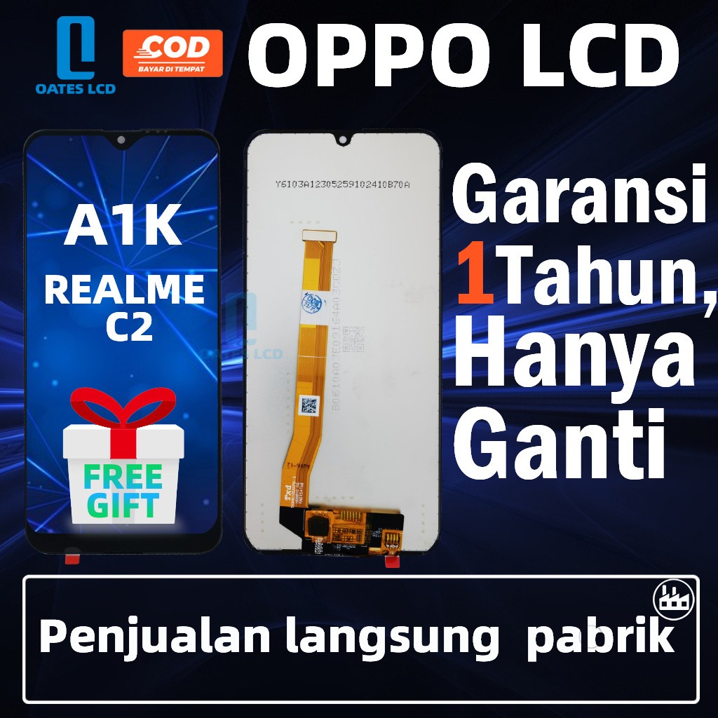 LCD OPPO A1K/REALME C2 LCD HP OPPO A1K/REALME C2 FULLSET Touchscreen ORI LAYAR sentuh HP