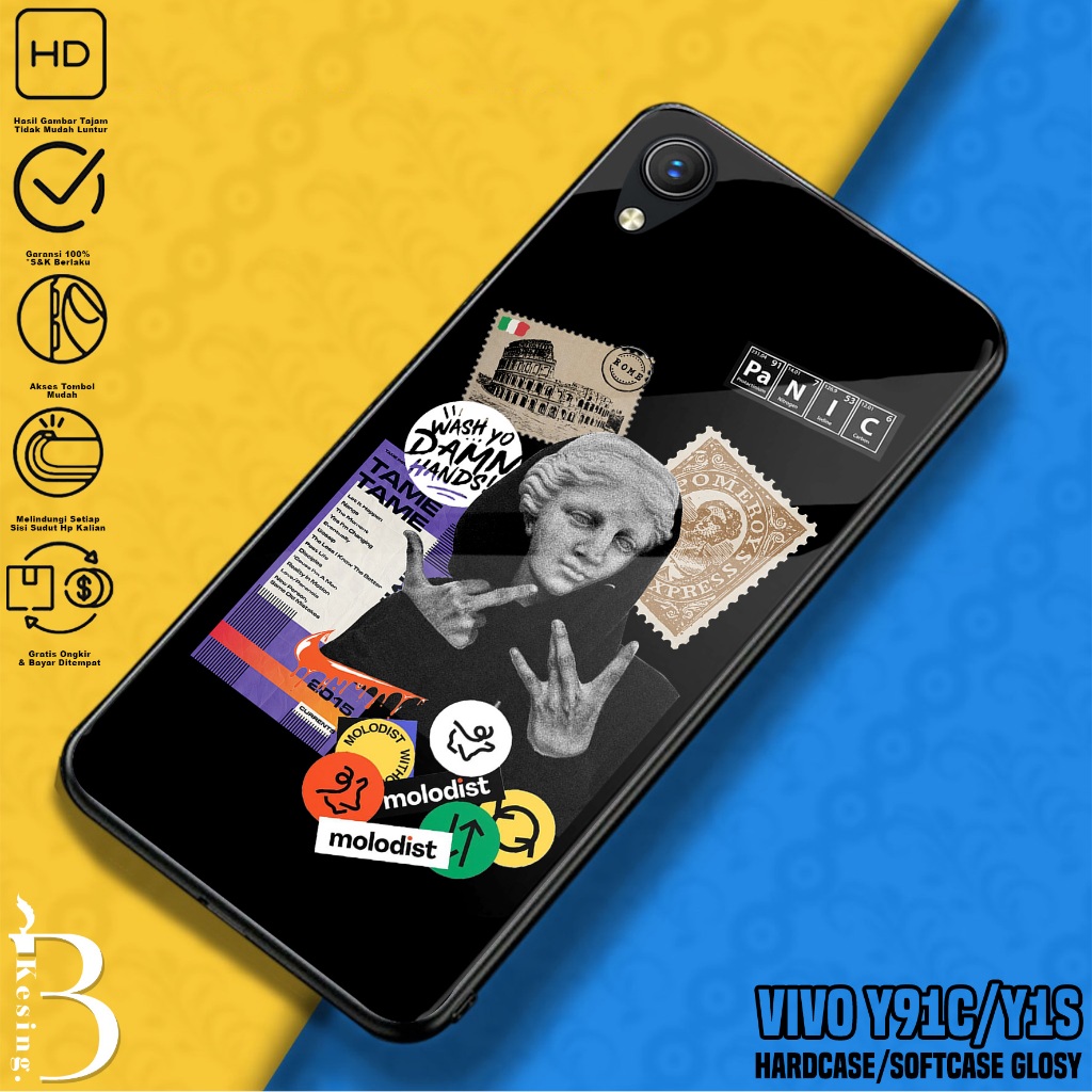 Case VIVO Y91C / Y1S - Casing VIVO Y91C / Y1S Motif Estetik - Silikon Hp VIVO Y91C - Softcase Hp - K