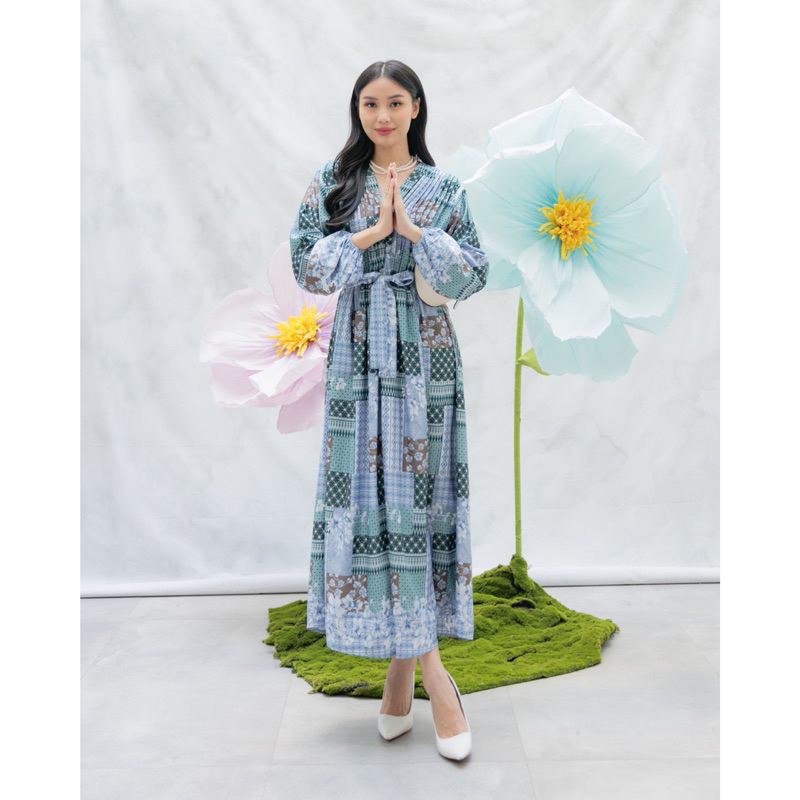 Alana Maxi Dress | Dress Panjang | Baju Lebaran | Dress Panjang | White Dress | Gamis Muslim