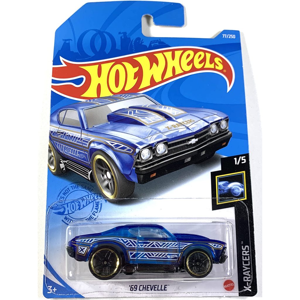 Diecast Hotwheels '69 Chevelle Blue