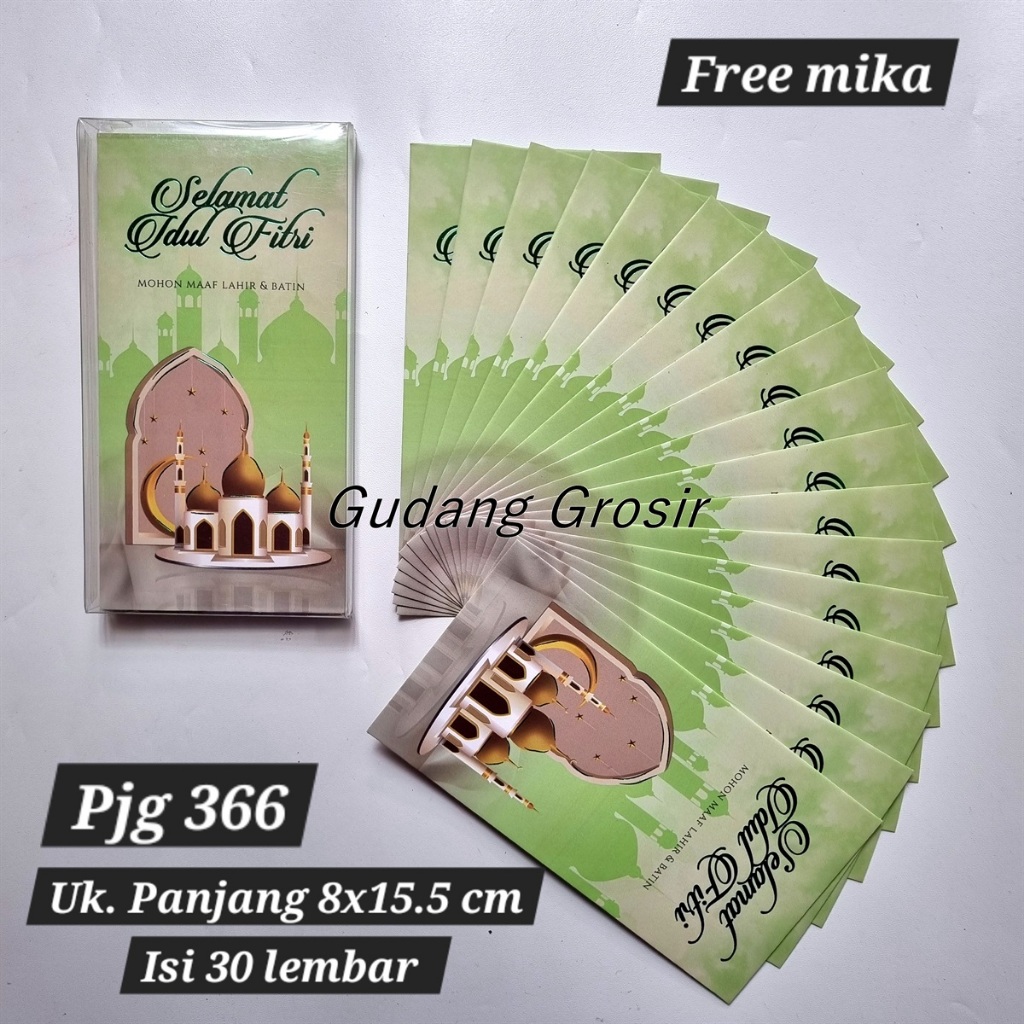 

ANGPAO AMPLOP LEBARAN IDUL FITRI JUMBO PANJANG KOTAK MIKA ISI 30 PREMIUM MURAH READY STOCK
