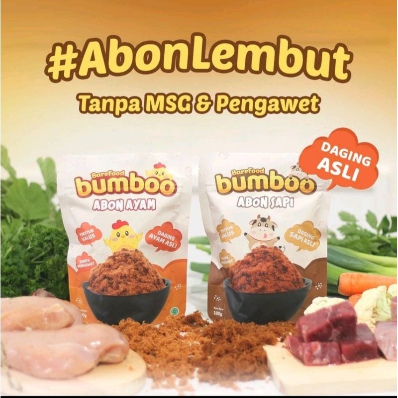 

BUMBOO Abon asli - abon sapi dan ayam | tanpa MSG - tanpa pengawet