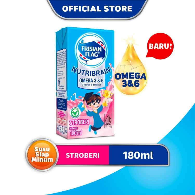 

Frisian Flag Omega Susu UHT Strawberry 180ml - 1 pcs