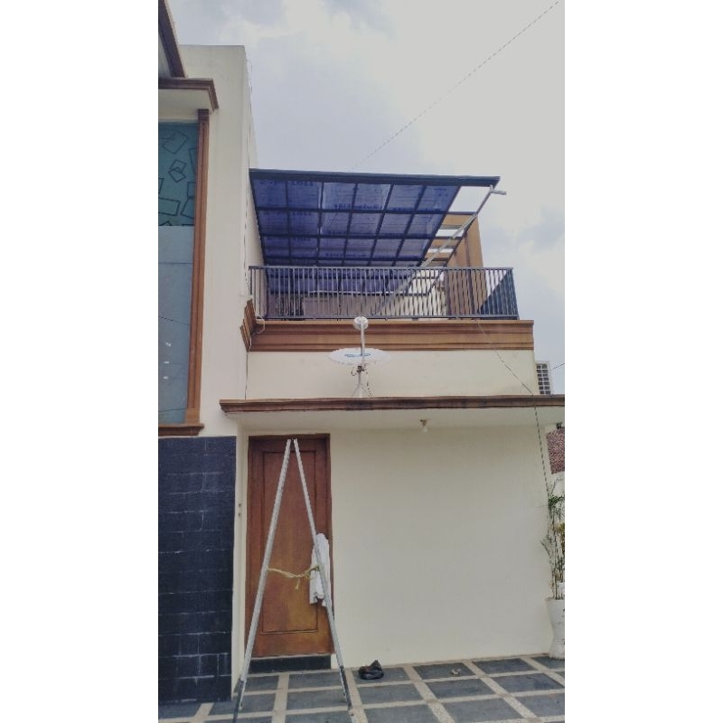 Kanopi Atap Solarflat/Solarflat Grey/Besi Hollow Galvanis/Jasa Las Kanopi