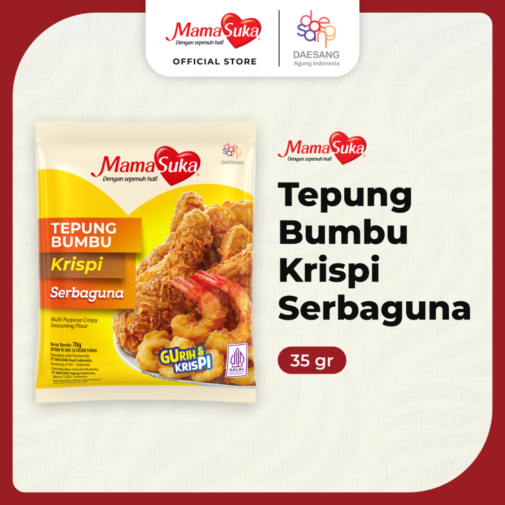 

MamaSuka - Tepung Bumbu Krispi Serbaguna 35 gr