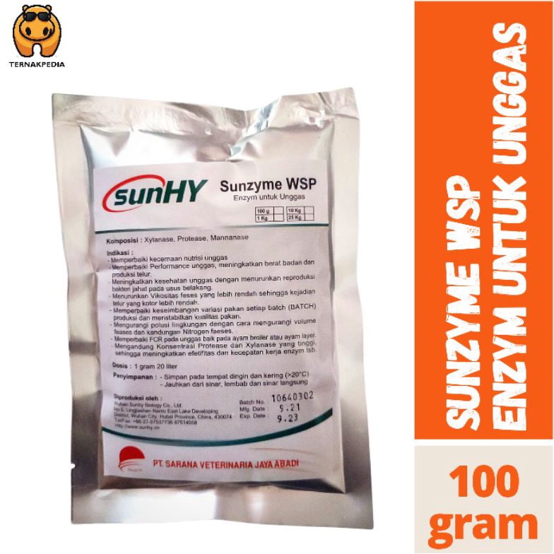 Sunzyme WSP 1 gr  Enzim untuk unggas  Enzim Untuk Hewan  Sunshy Enzim  Sunzyme  Enzim untuk unggas l