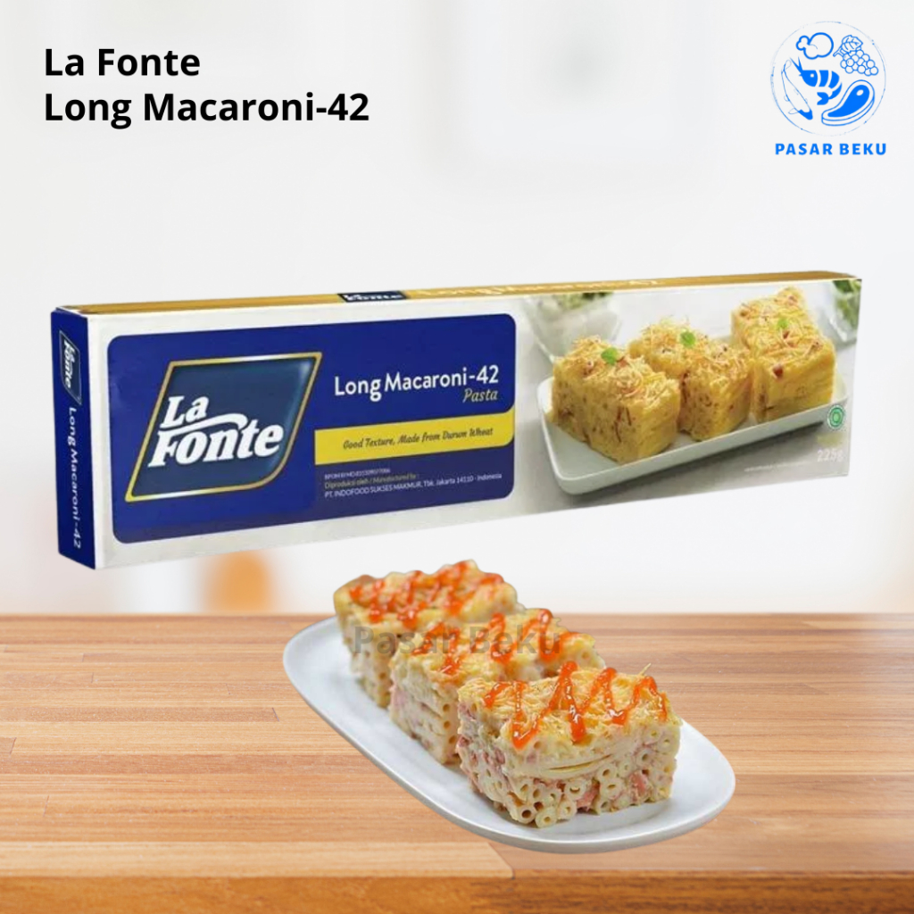 

La Fonte Long Macaroni 225 Spaghetti Italian Food Pasta Pasar Beku Padang