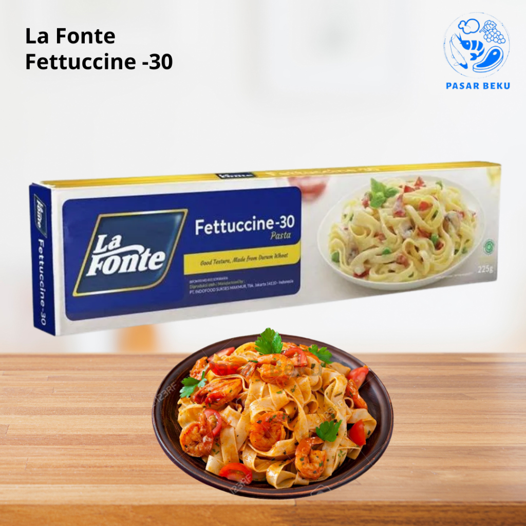 

La Fonte Fettuccine 30 225gr Pasta Italia Pasar Beku Padang