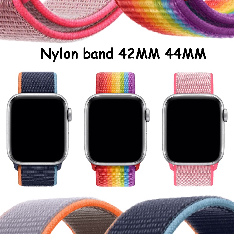 Smartwatch Sport watch Nylon band for iwatch Series 7 6 5 4 3 2 1 SEHW22DT1T55T5HW12HW18HW19W26W46W5
