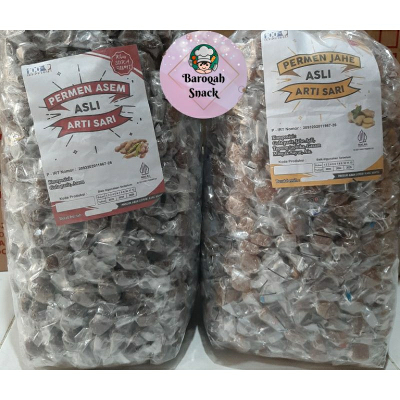 

PERMEN JAHE DAN ASEM 1KG(1000GR)