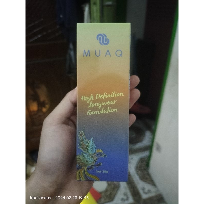 MUAQ HIGH DEFINITION LONG WEAR FOUNDATION ORIGINAL | foundation muaq | sumatera