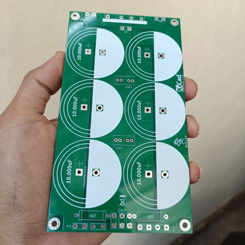 Pcb psu isi 6 elco cocok untuk elco diameter 4cm double layer