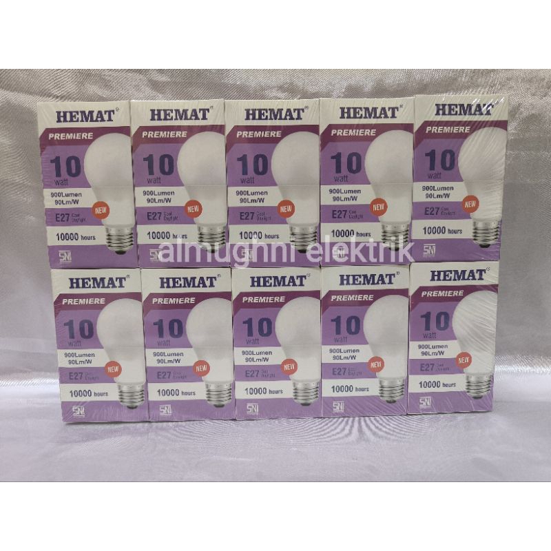 (10 pcs) HEMAT lampu led hemat premiere 10 watt