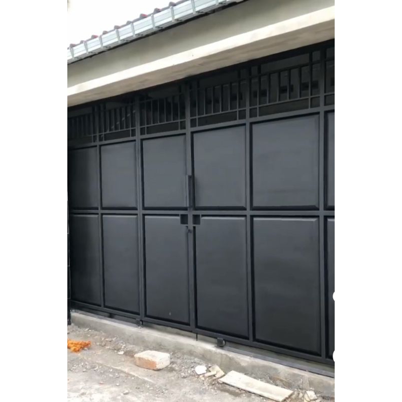 Pintu lipat garasi-pintu garasi bahan besi holo galpanis anti karat