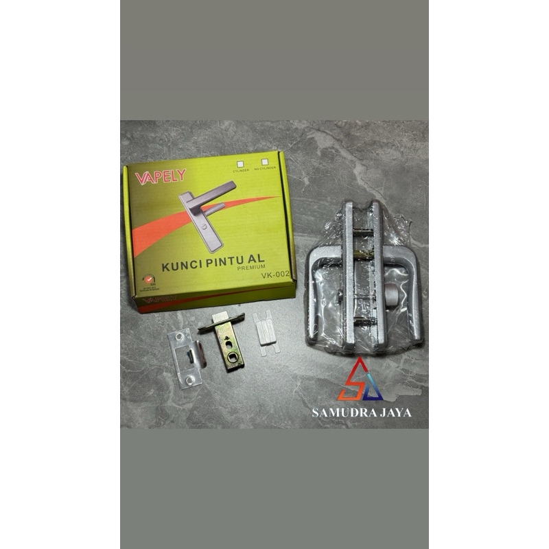 KUNCI PINTU ALUMUNIUM VAPELY VK-002 SILVER