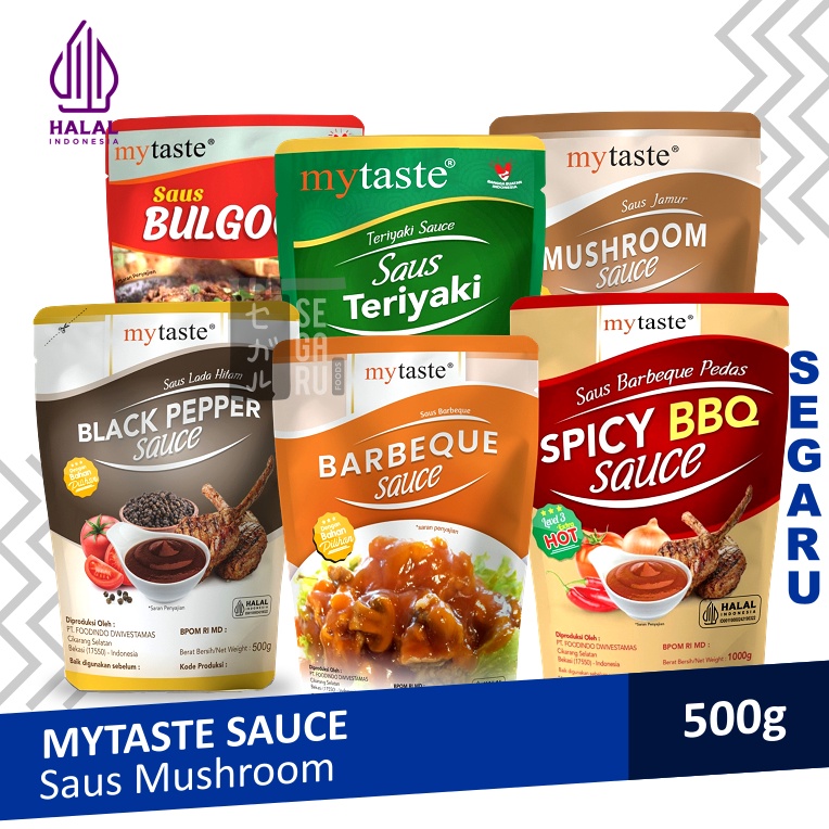 

COD TERMURAH MyTaste Saus Teriyaki Bulgogi Barbeque Jamur Cheese Sauce Halal 5gr