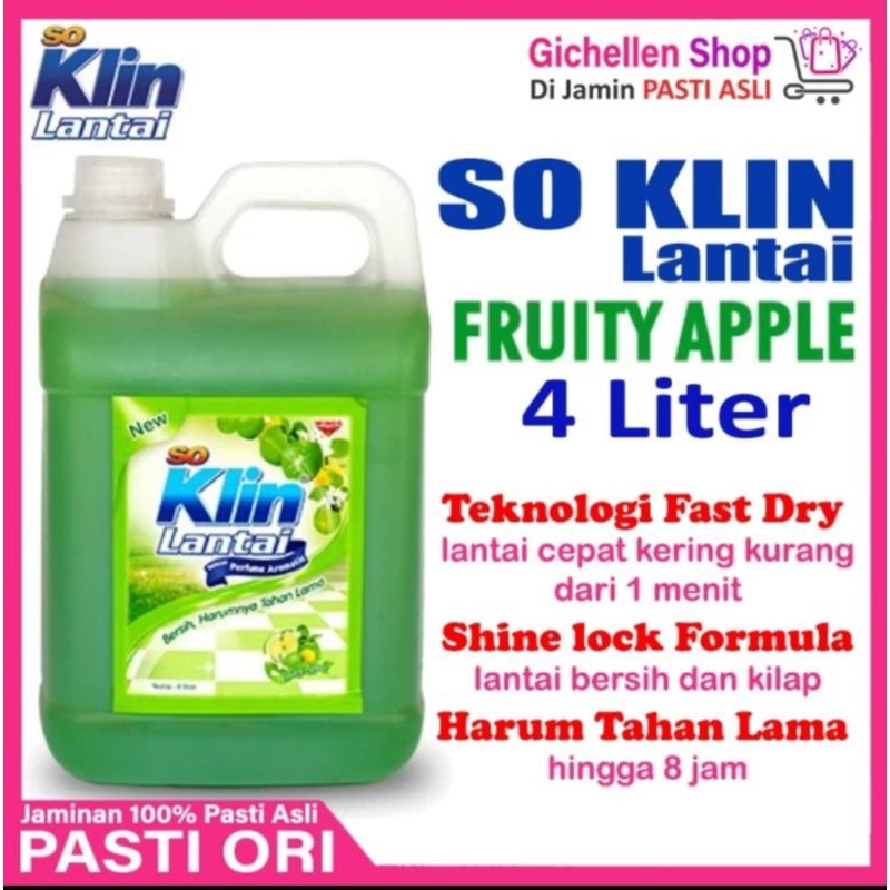 Soklin lantai jerigen 4liter pembersih lantai