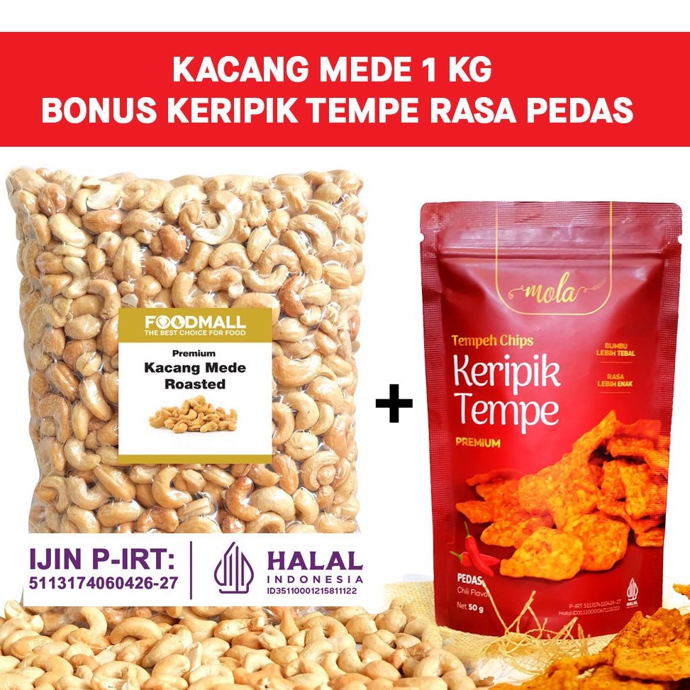 

XPRESS Kacang Mede Roasted UTUH Mete Oven Panggang Matang Siap Makan