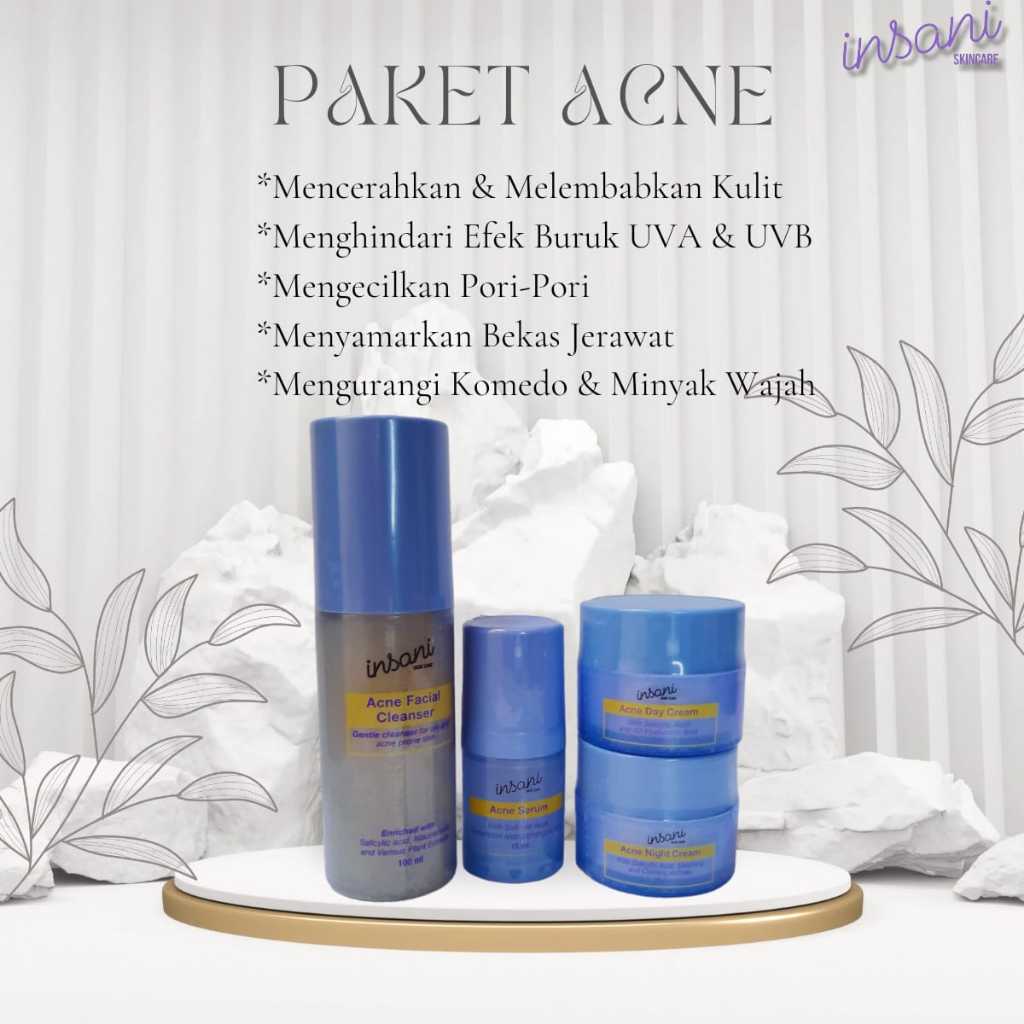 Insani Skincare Paket Acne Bpom Krim Jerawat Skincare Viral Tiktok Krim Glowing