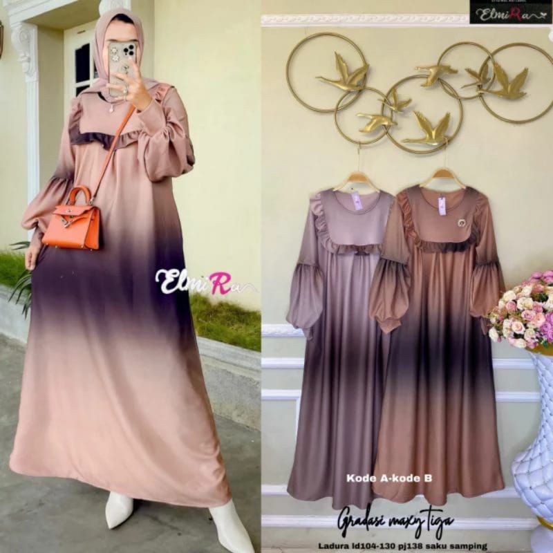 Gradasi Maxy Dress by Elmira Fashion Solo