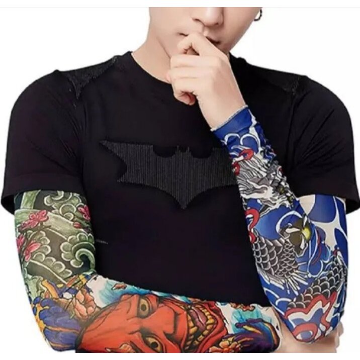 Manset Tato Tangan Pria Motif Tattoo Keren Random