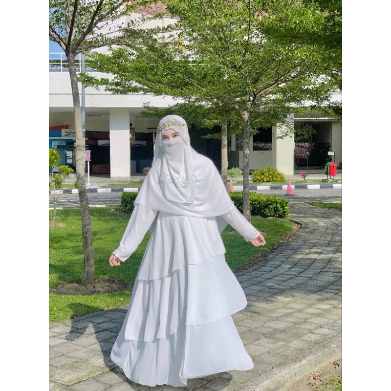 Set Dress NAURA versi pasmina polos