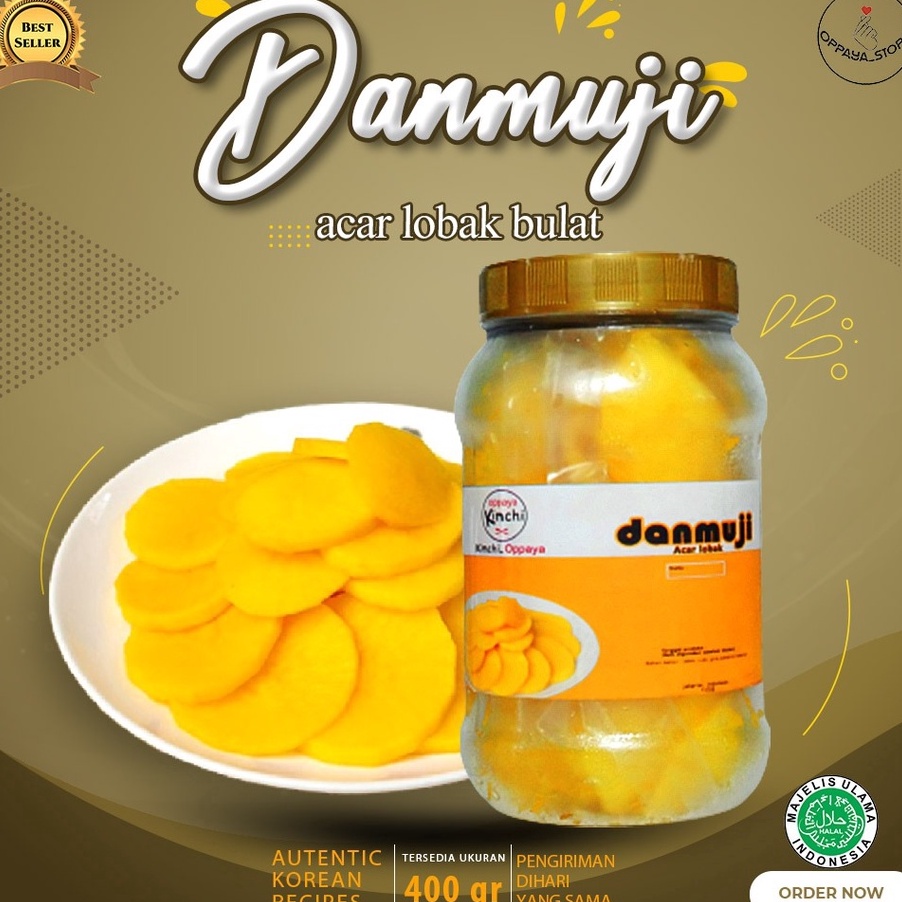 

Free Ongkir Danmuji Acar Lobak Bulet 4Gr Homemade