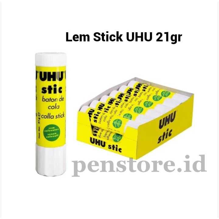 

UHU Lem stick 21gr besar / Glue stick putar / Lem kertas