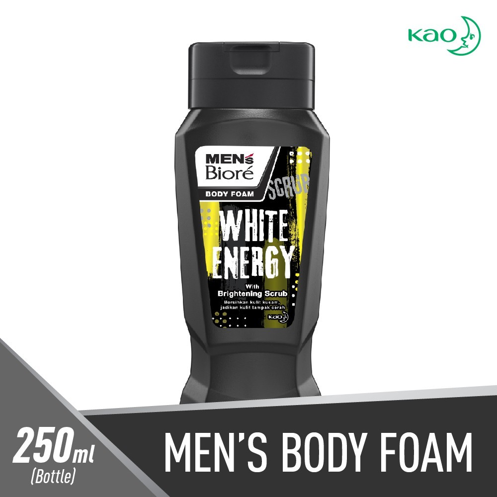 Men'S Biore Body Foam White Energy 250 ml