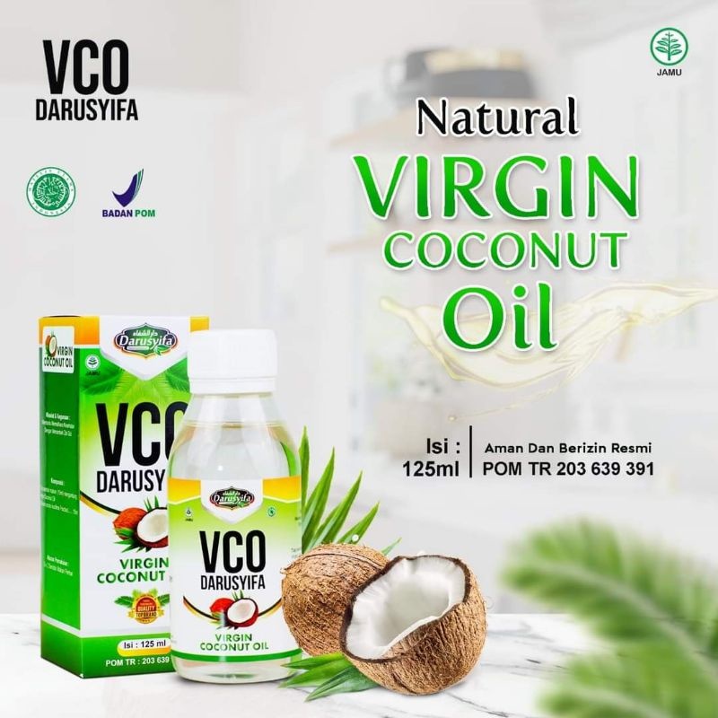 

Minyak Kelapa Murni VCO Virgin Coconut Oil Darusyifa - 120 ml