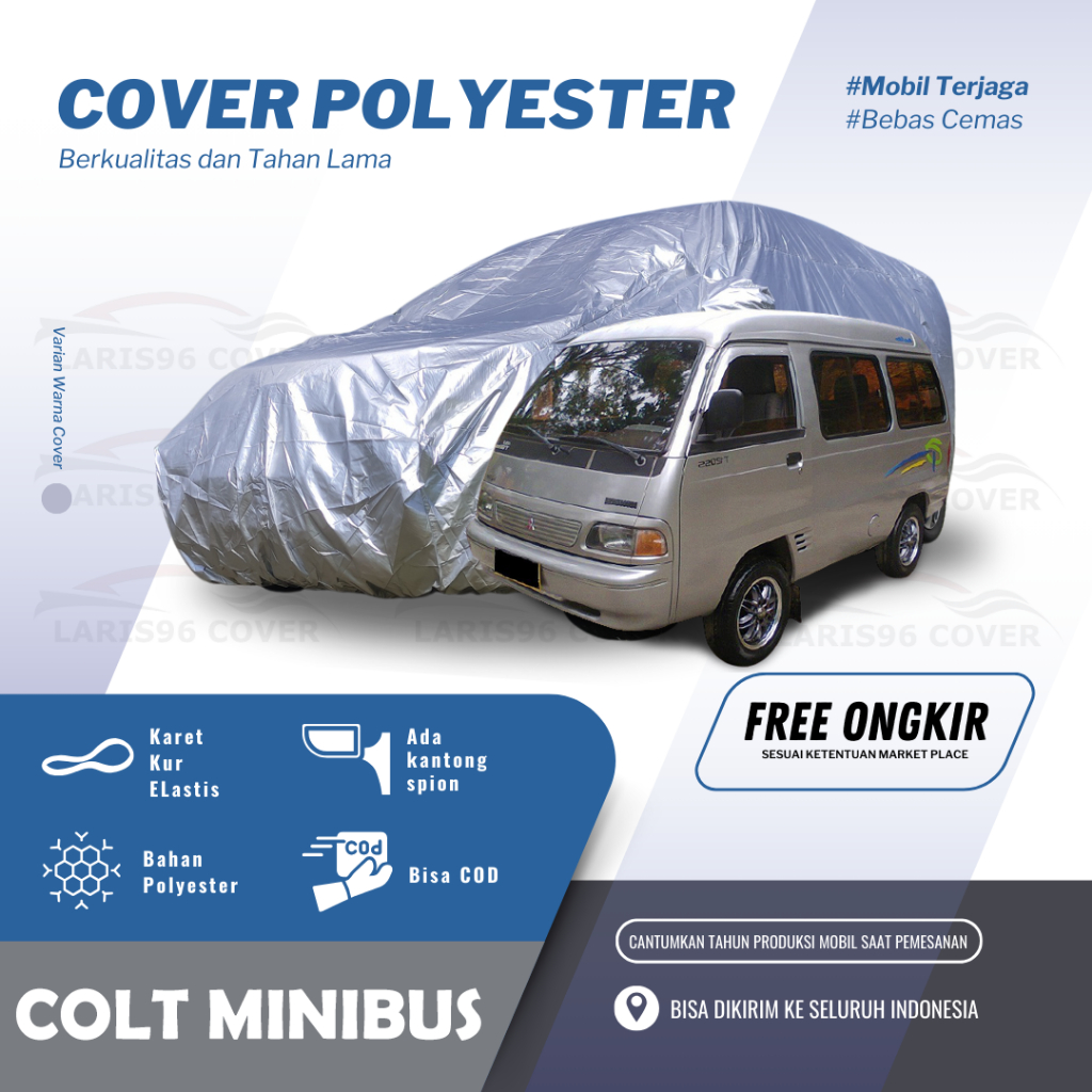 Body Cover Colt T120 SS Minibus Sarung Selimut Mantel Mobil Colt T120 SS Minibus