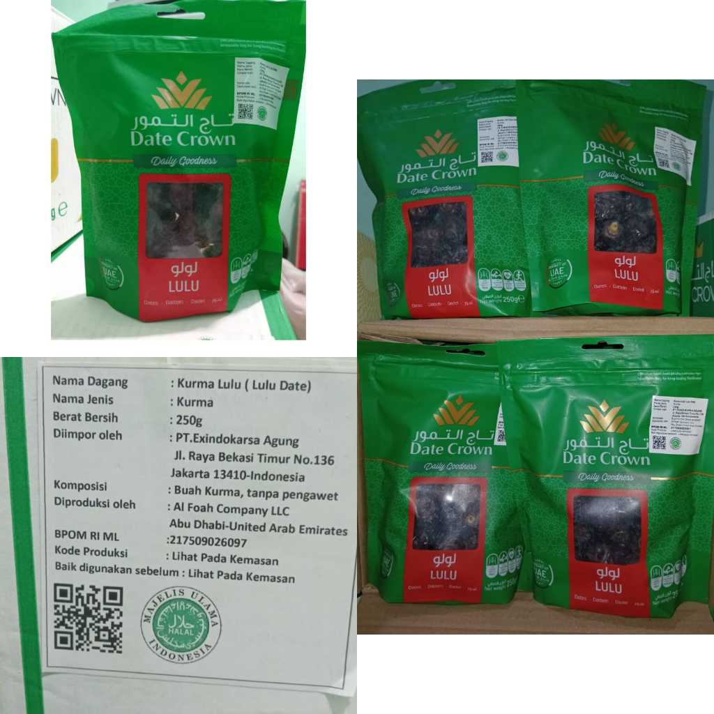 

Kurma Dc lulu 250grx20