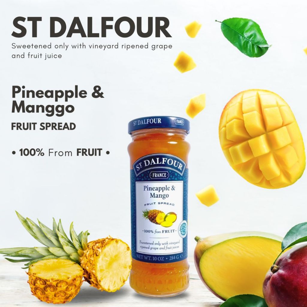 

St. Dalfour Strawberry Blueberry Four Fruit Spread 284gr