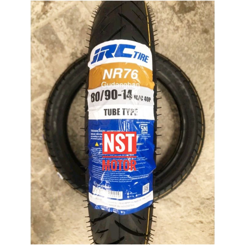 Ban Luar IRC Matic 80/90-14 NR76 Non Tubeles Ban Luar Mio  Fino Mio Soul Original IRC