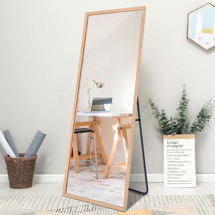 Termurah Cermin Aesthetic 160x60 cm Standing Mirror Kaca Cermin Kaca Full Body Vanity Mirror