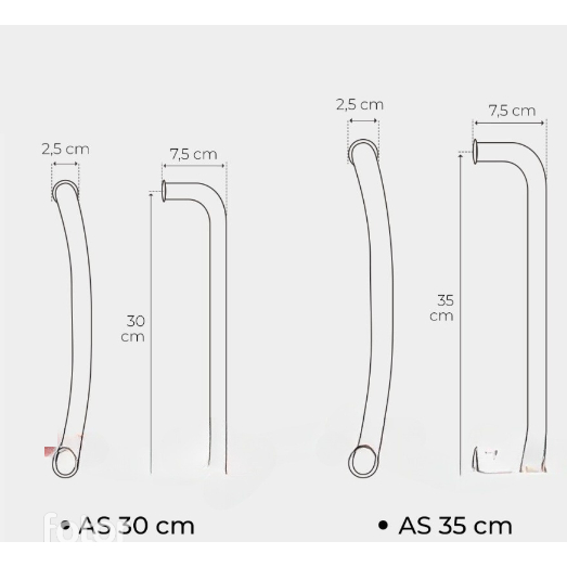 RB Handle Lengkung / Handle Pisang / Handle Pintu Aluminium Lengkung