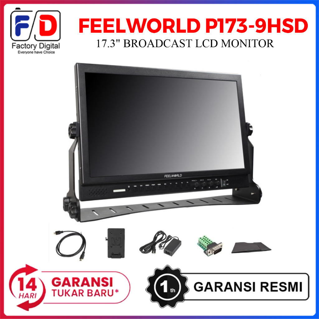 FeelWorld P173-9HSD Monitor Kamera Broadcast LCD Monitor