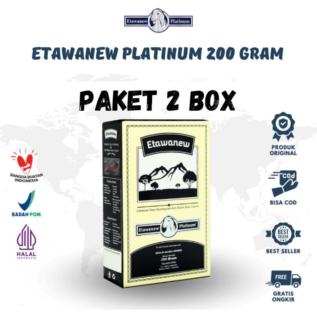 

ETAWANEW PLATINUM Paket 2 Box Susu Kambing Etawa