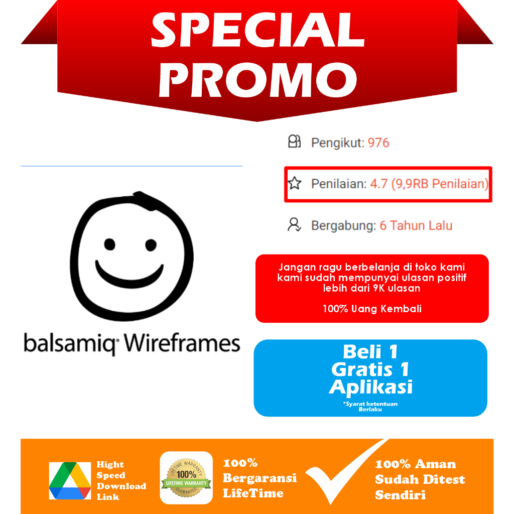[PROMO BELI 1 GRATIS 1] Balsamiq Wireframes 4.7.3 (x64) Full Version Software PC Komputer Laptop Windows