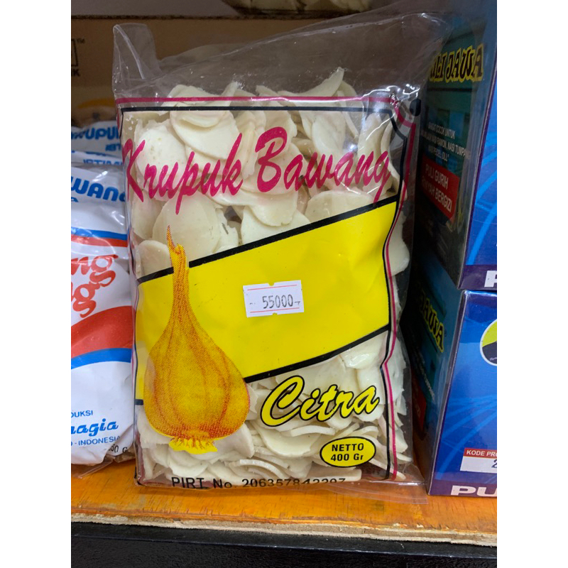 

krupuk bawang citra 400gr