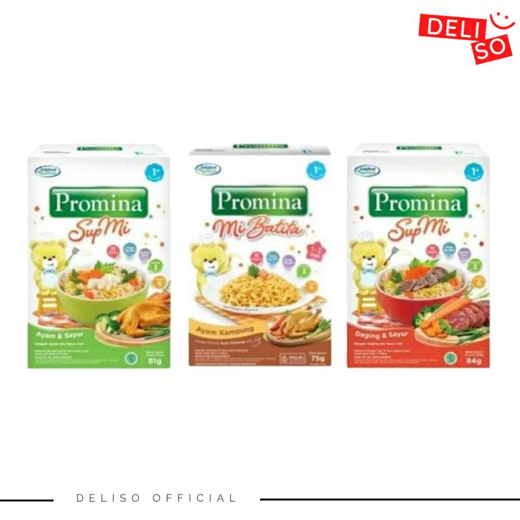 

Promina Sup Mi Ayam Sayur 81gr / Daging Sayur 84gr 1thn+