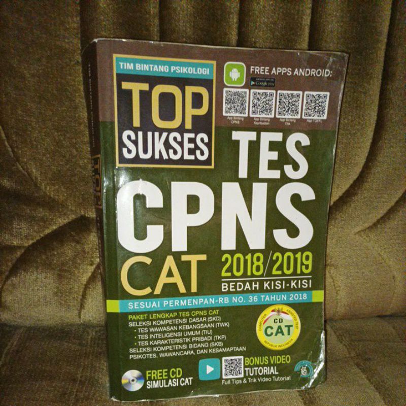 Buku Umum/Pendidikan : Tes CPNS CAT 2018/2019 Bedah Kisi-Kisi Soal