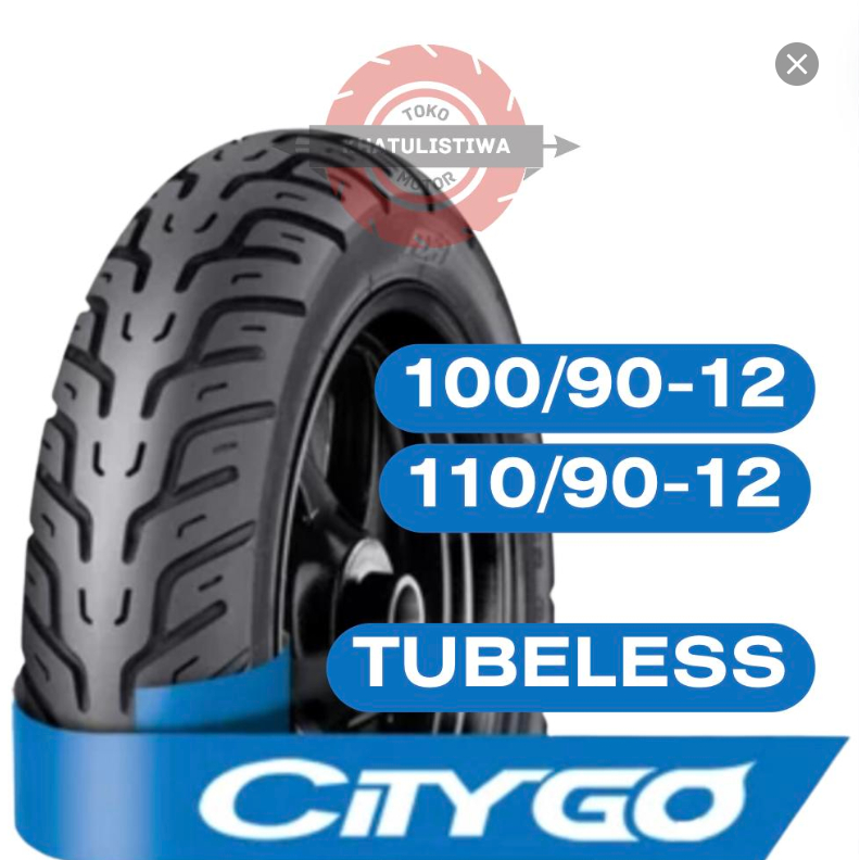 (1 PCS) BAN MOTOR FDR CITYGO CITY GO TUBELESS RING 12 100/90-12 110/90-12 CITY GO BAN FDR SCOOPY RIN