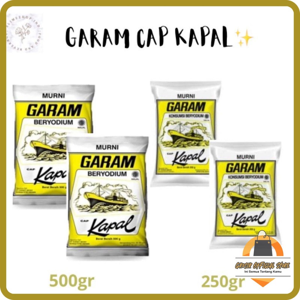 

Garam Kapal 250gr dan 500gr Original