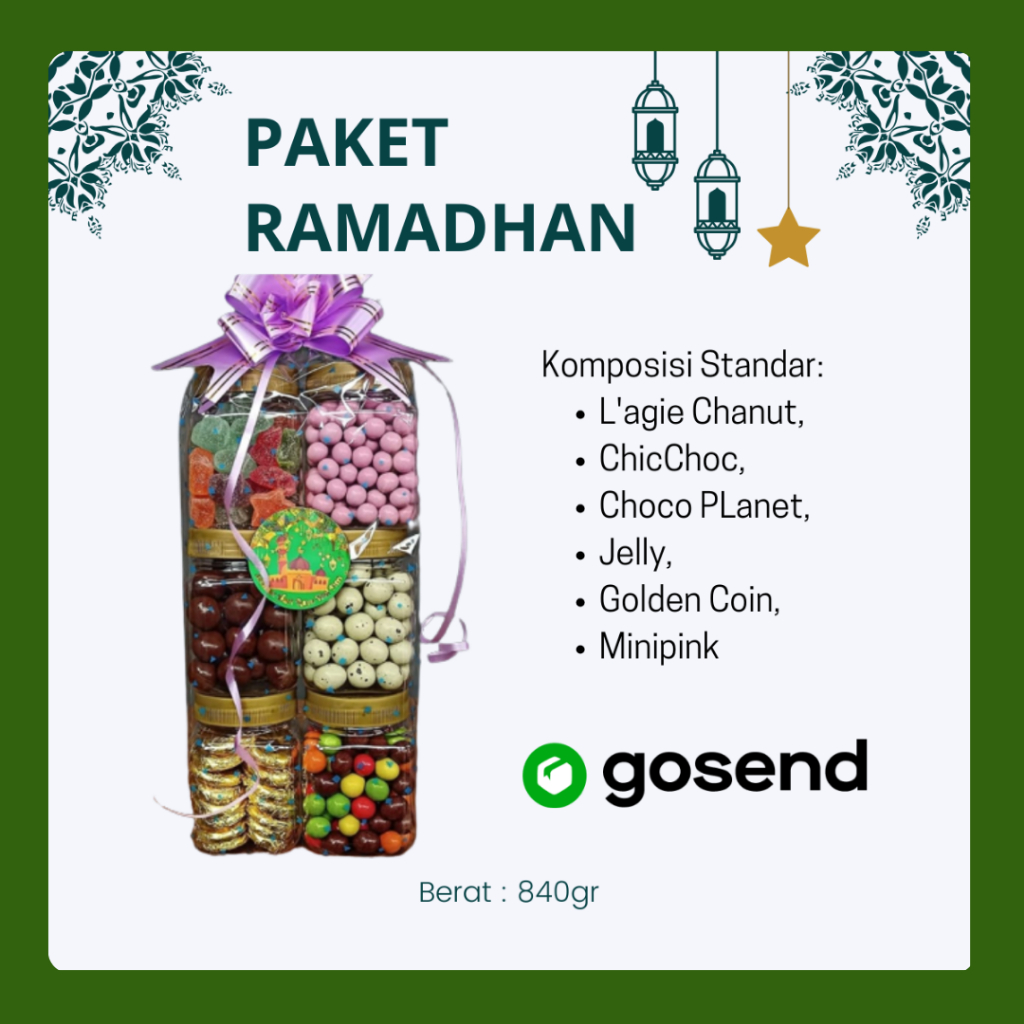 

Paket Parcel Ramadan Coklat Hemat Toples Isi 6 Macam Paket A